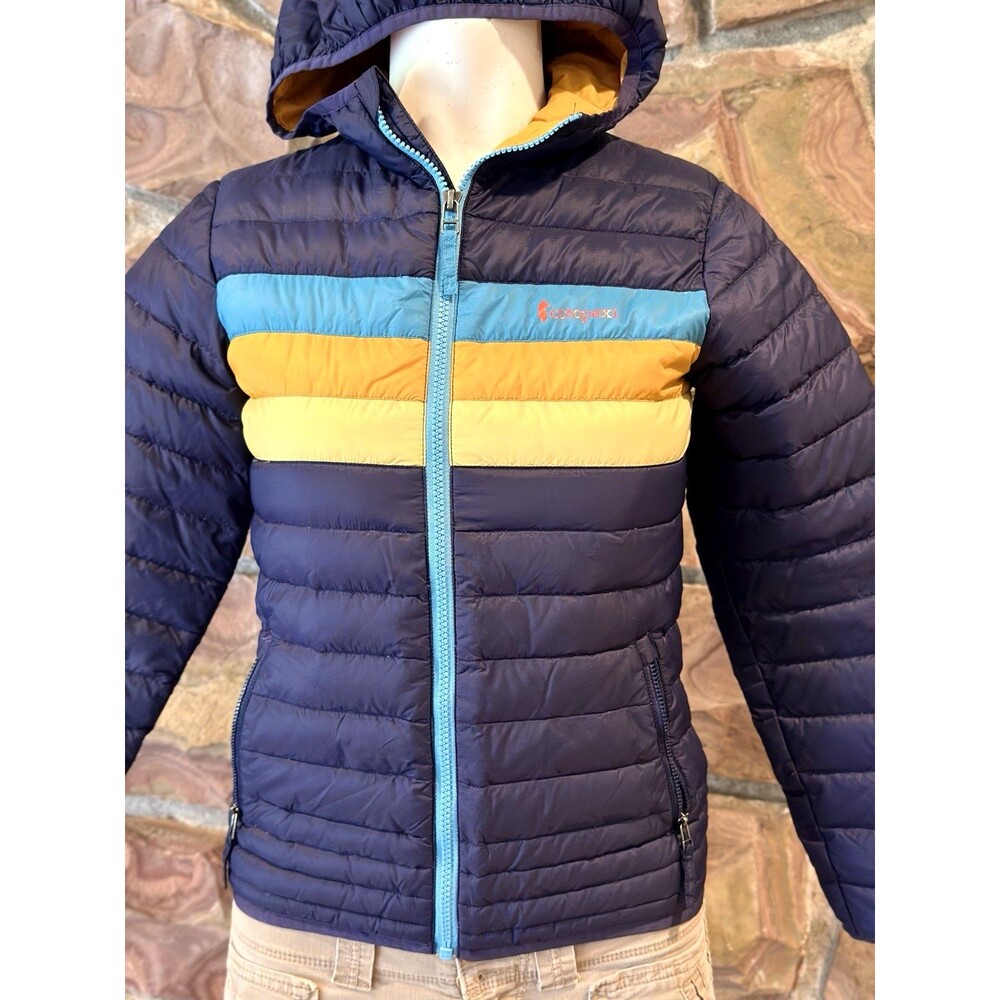Cotopaxi Fuego Down Jacket Kids Size M Navy Blue Puffer Insulated Outdoors
